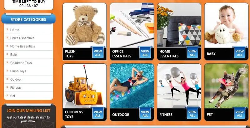 Big Commerce custom category page