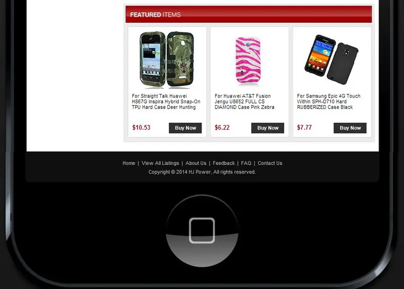 Custom eBay Store Footer