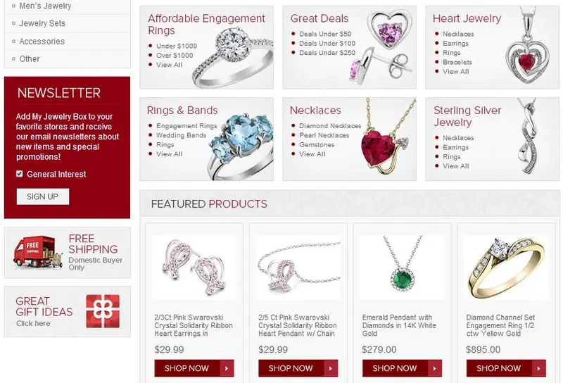 eBay custom category page