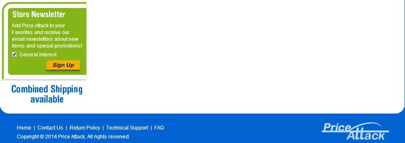 Custom eBay Store Footer