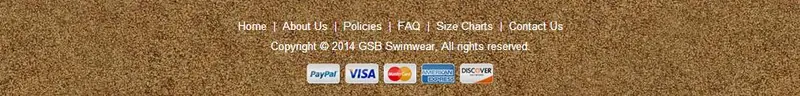 Custom eBay Store Footer