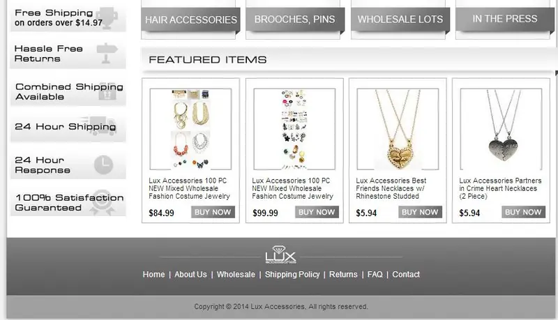 Custom eBay Store Footer