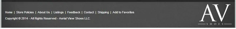 Custom eBay Store Footer