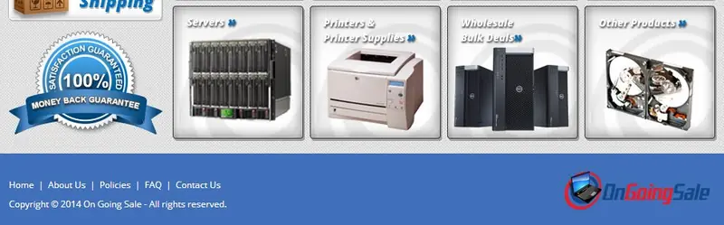 Custom eBay Store Footer