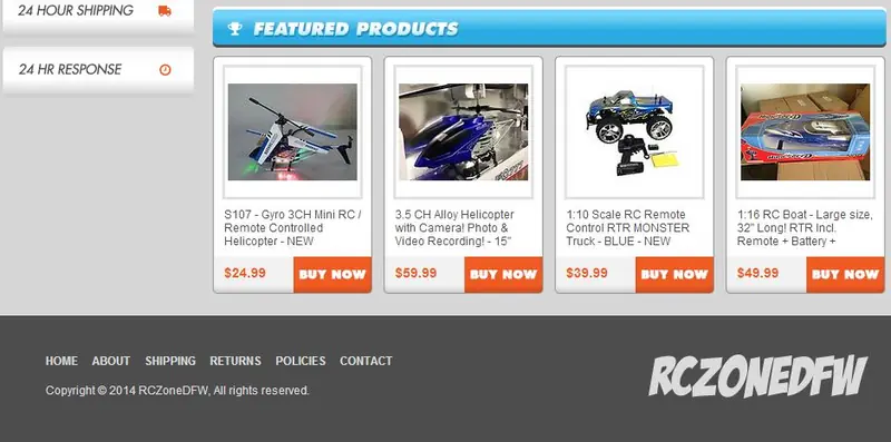 Custom eBay Store Footer