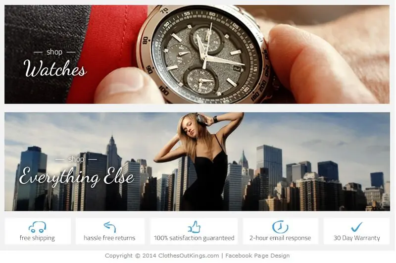 Custom Facebook Page Design