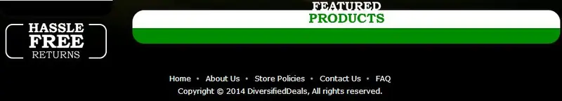 Custom eBay Store Footer