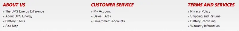 Custom eBay Store Footer