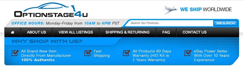 Graphics and Display eBay Store Design