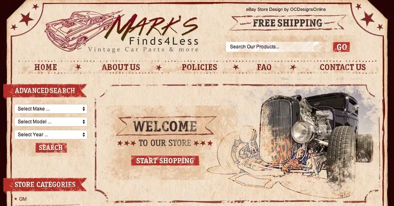 Graphics and Display eBay Store Design