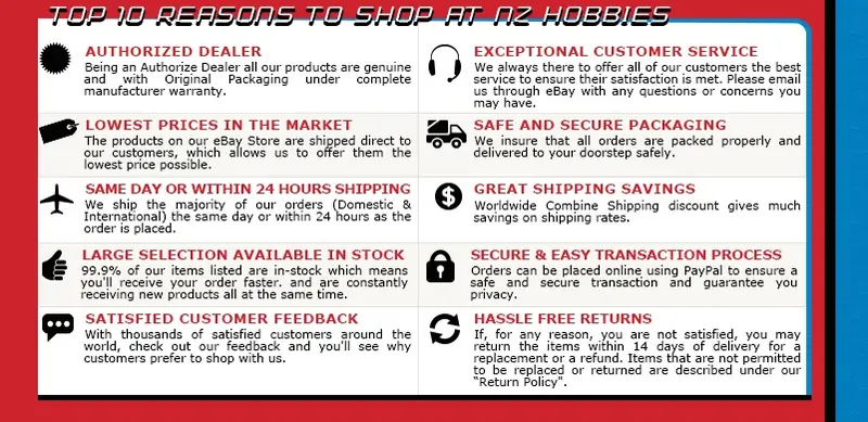 Custom eBay Store Footer