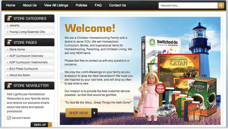 Graphics and Display eBay Store Design