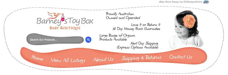 Graphics and Display Australia eBay Store Design