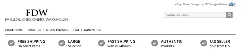 Graphics and Display eBay Store Design