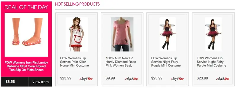 Custom eBay Store Footer