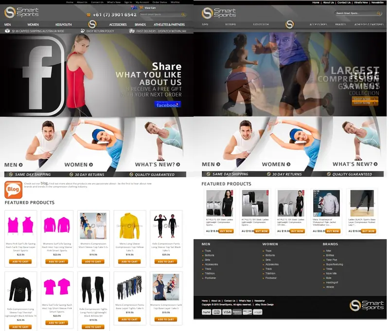 Ecommerce and eBay store designs