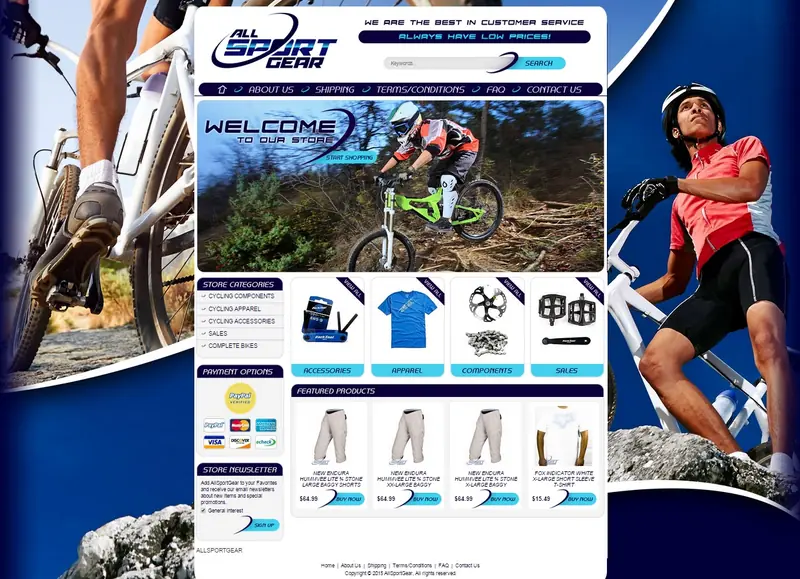 custom eBay store
