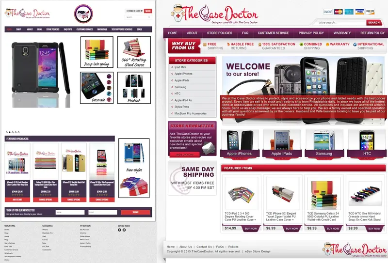 eBay and eCommerce site design