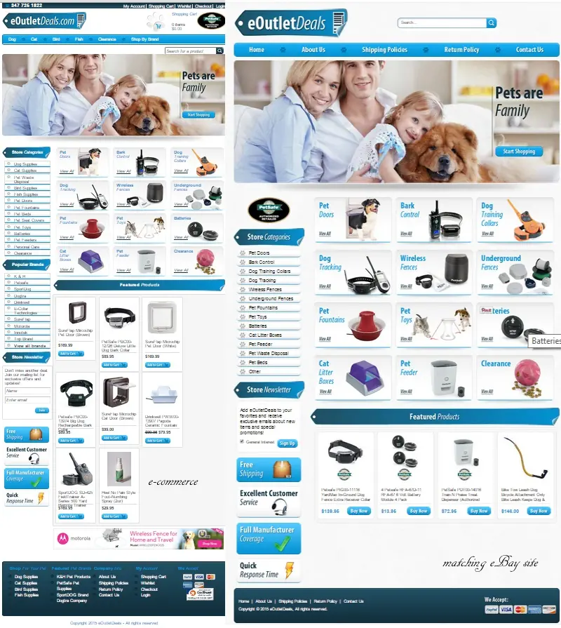 ecommerce and eBay package