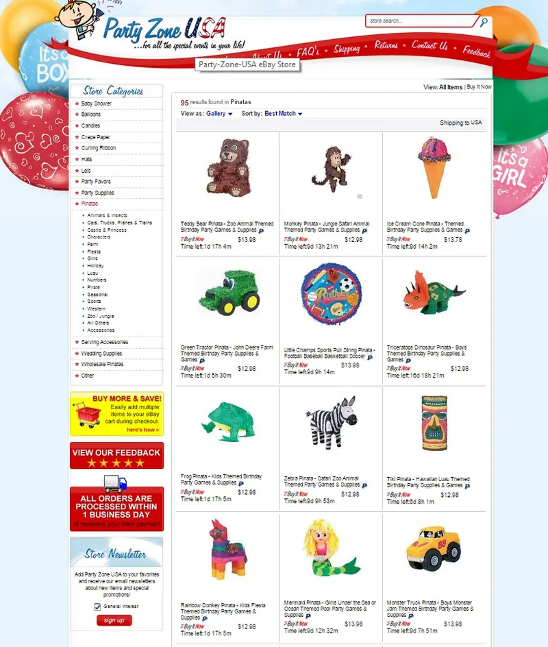 eBay category page