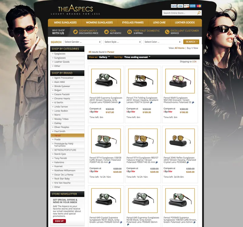 Custom category page design from OCDesignsonline