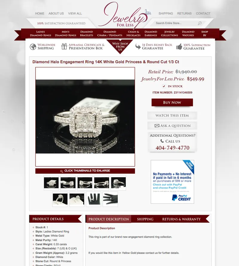 Get your own custom eBay listing page from OCDesignsonline