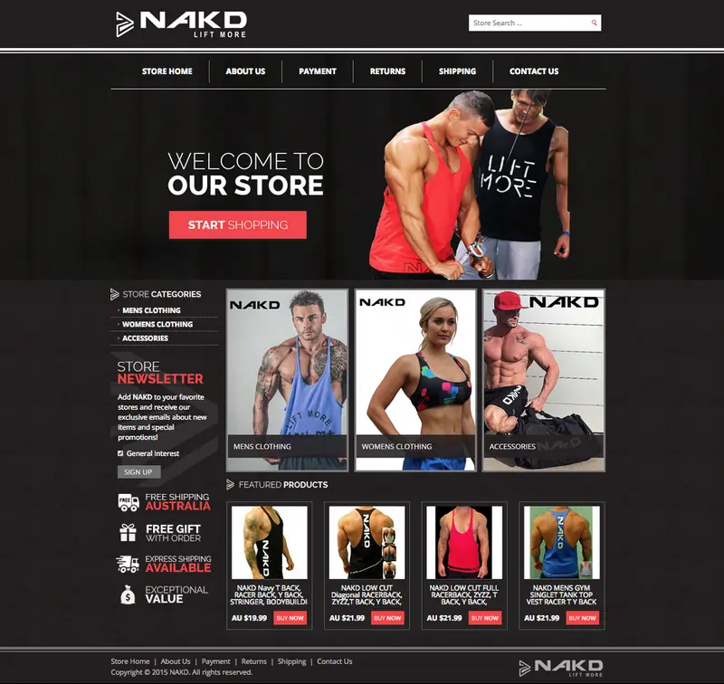 eBay storefront design from OCDesignsonline