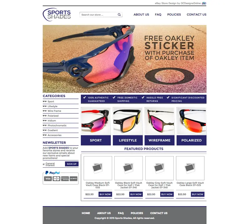 Sell more on ebay with a design from OCDesignsonline