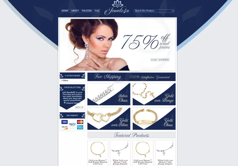 Blue lotus inspired new eBay storefront design