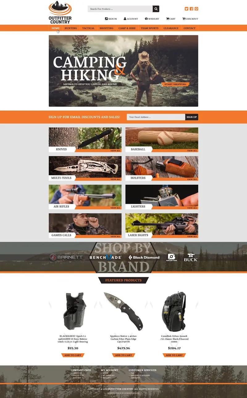 Outfitter Country Magento store draft
