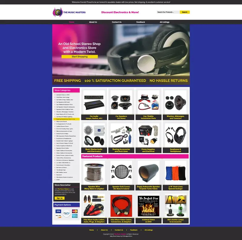 The Music Masters RESPONSIVE eBay store