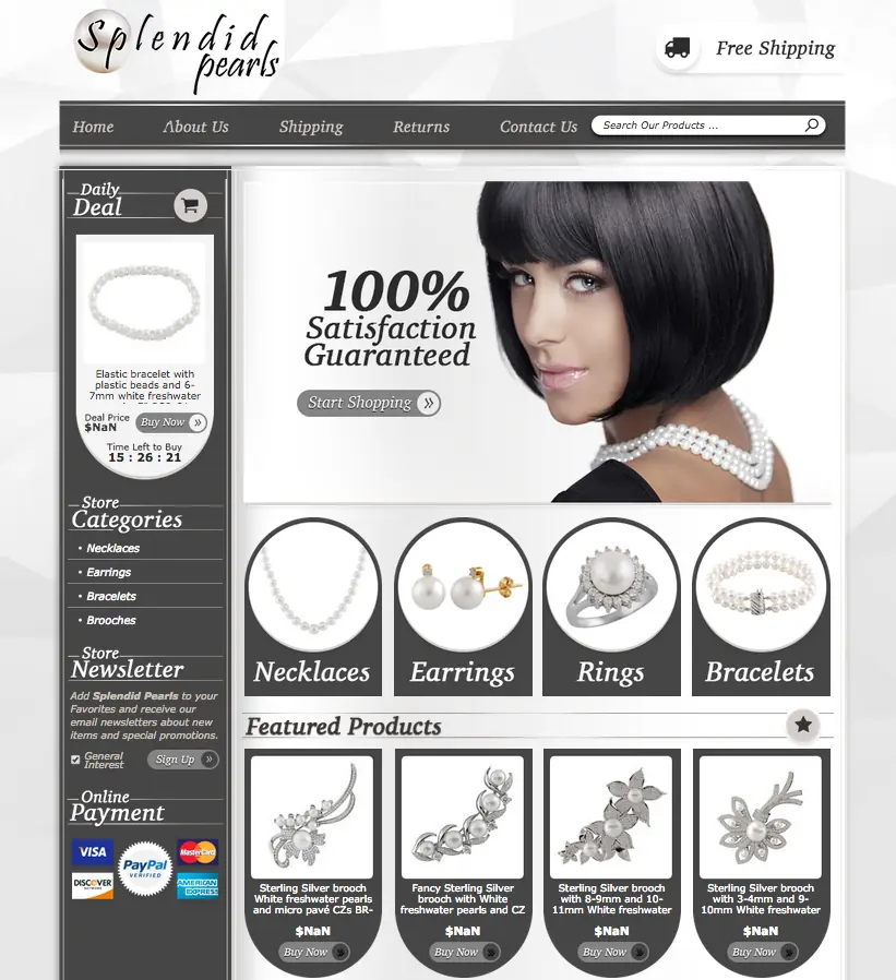 Elegant eBay store design from OCDesignsonline