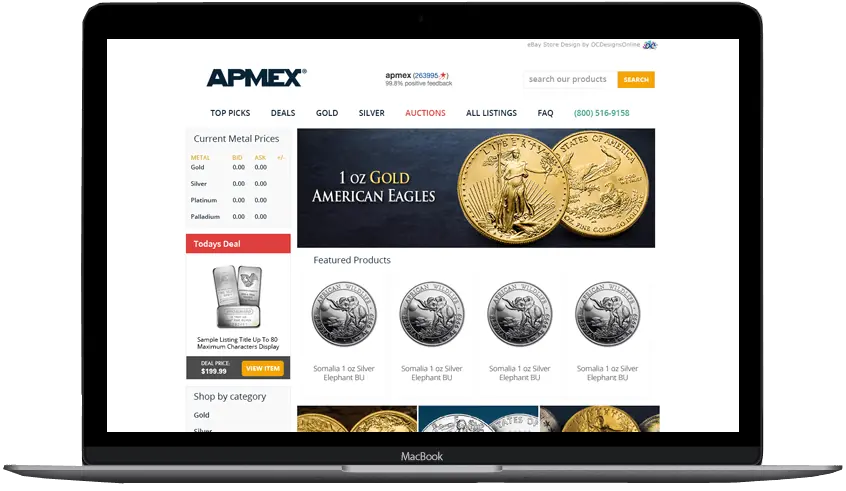 Apmex: eBay stores by OC Designs Online
