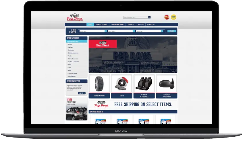 Pep Boys: eBay stores by OC Designs Online