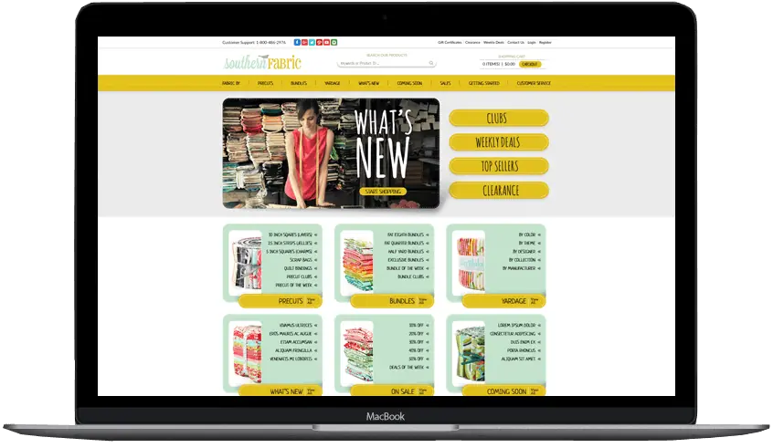 Southern Fabric: BigCommerce by OC Designs Online