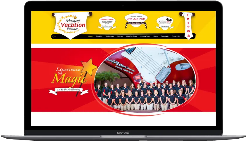 Magical Vacation Planner: WordPress by OC Designs Online