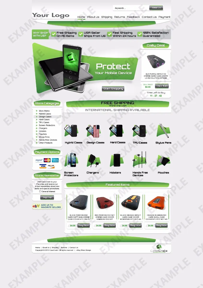 Cogideo store design #1267 — premade eBay design preview