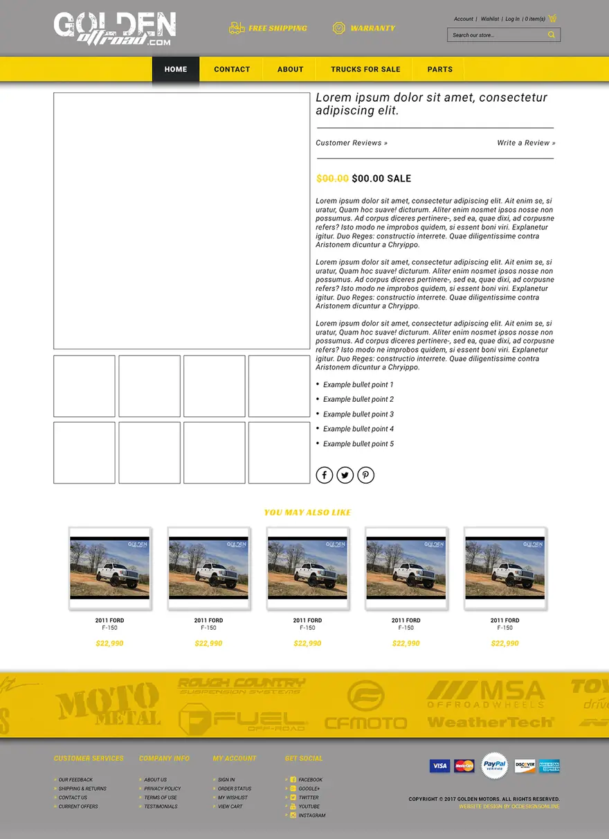 Golden Offroad: Shopify by OC Designs Online