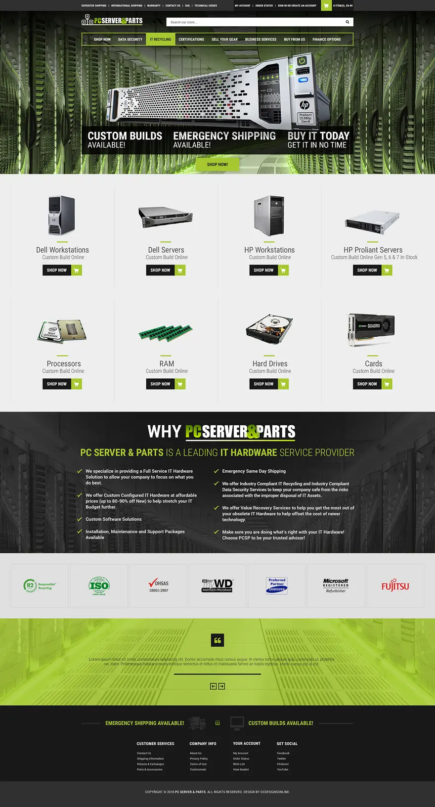 PC Server and Parts: eBay stores by OC Designs Online