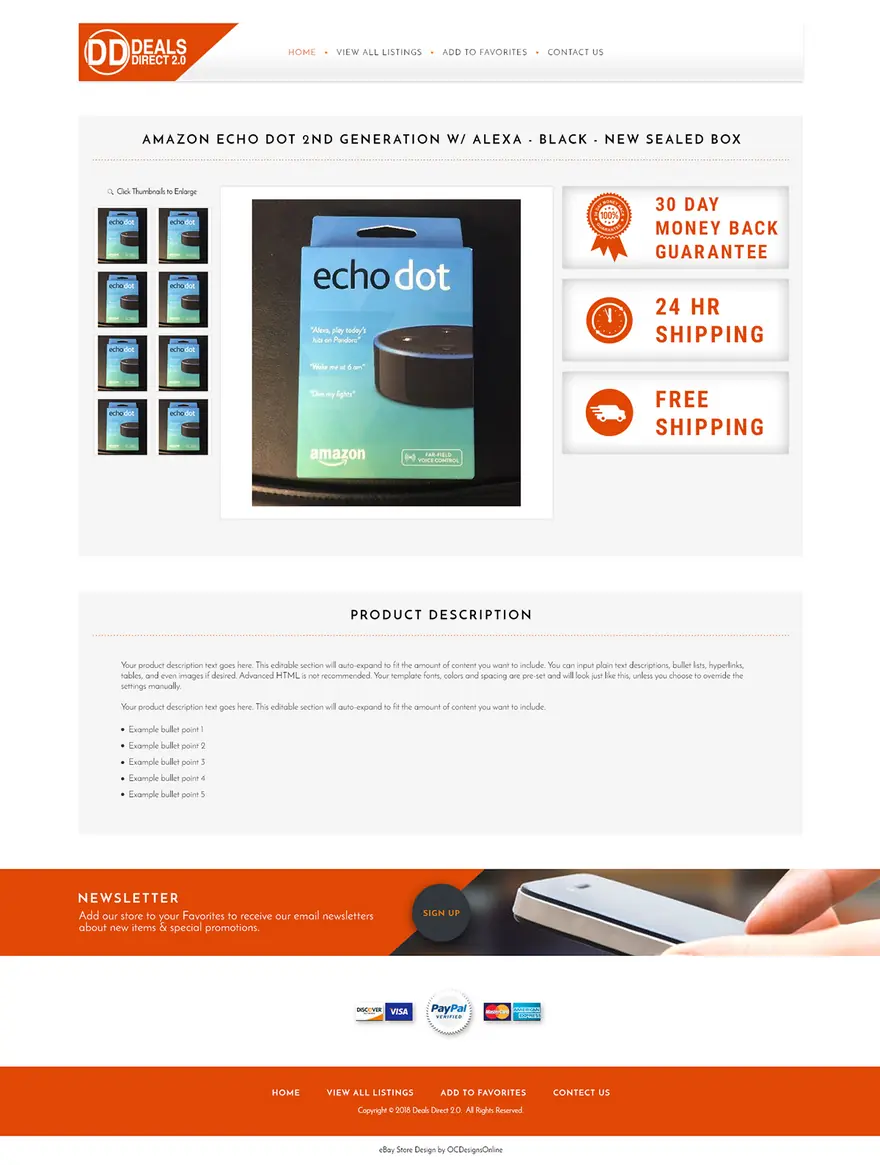 Direct Deals: eBay listing templates by OC Designs Online