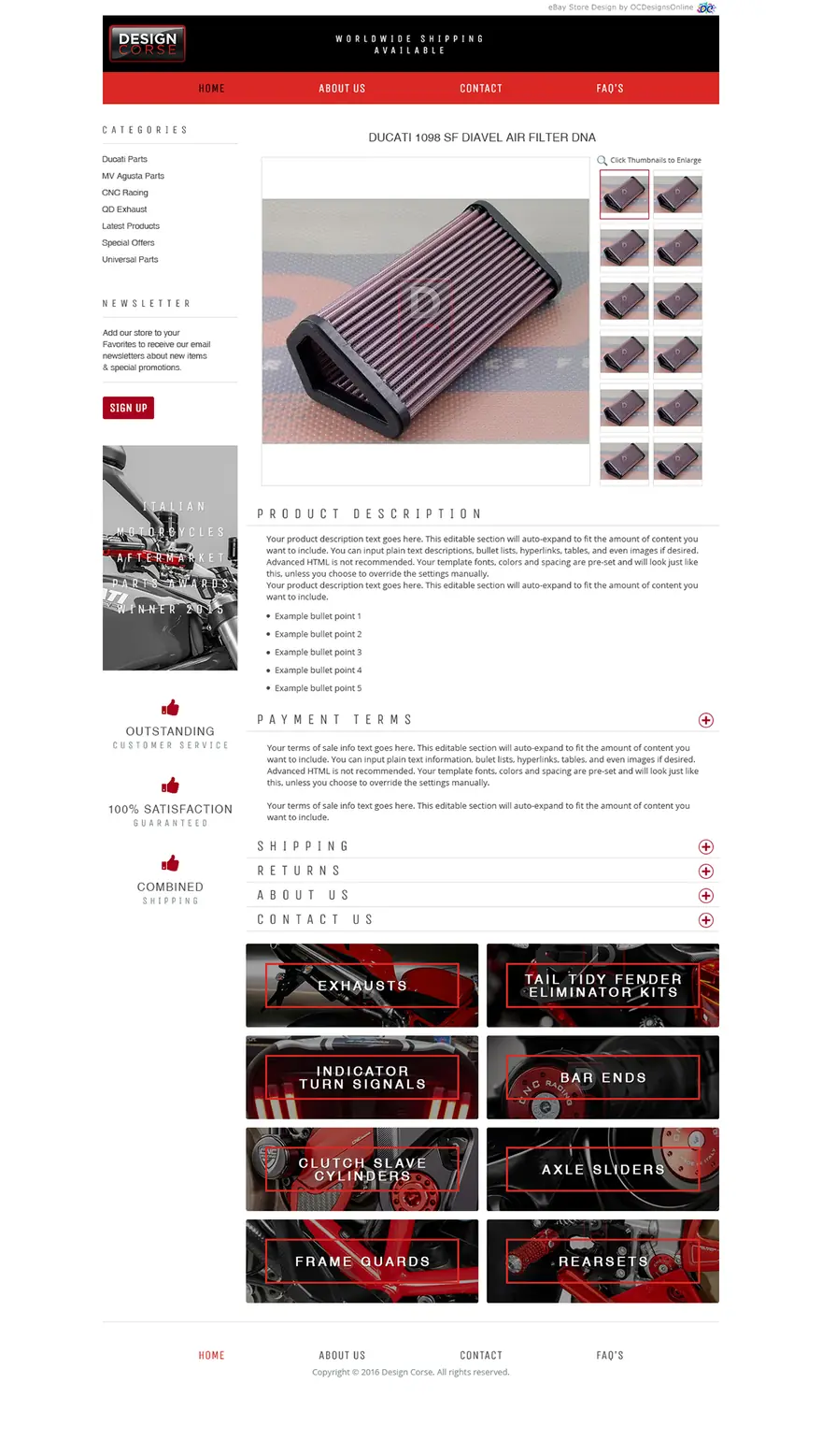 Design Corse List
