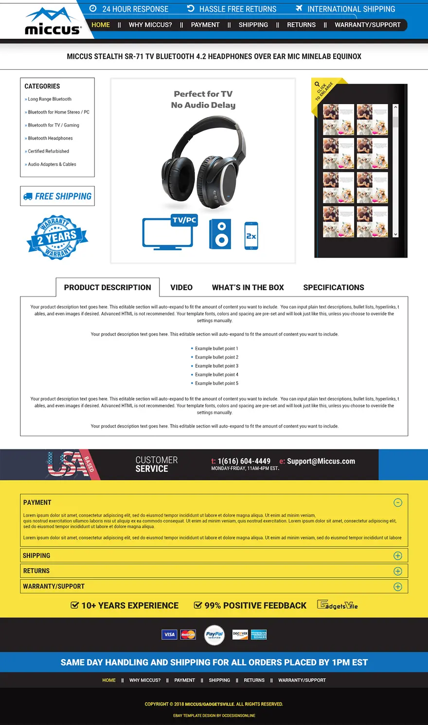 Miccus: eBay listing templates by OC Designs Online