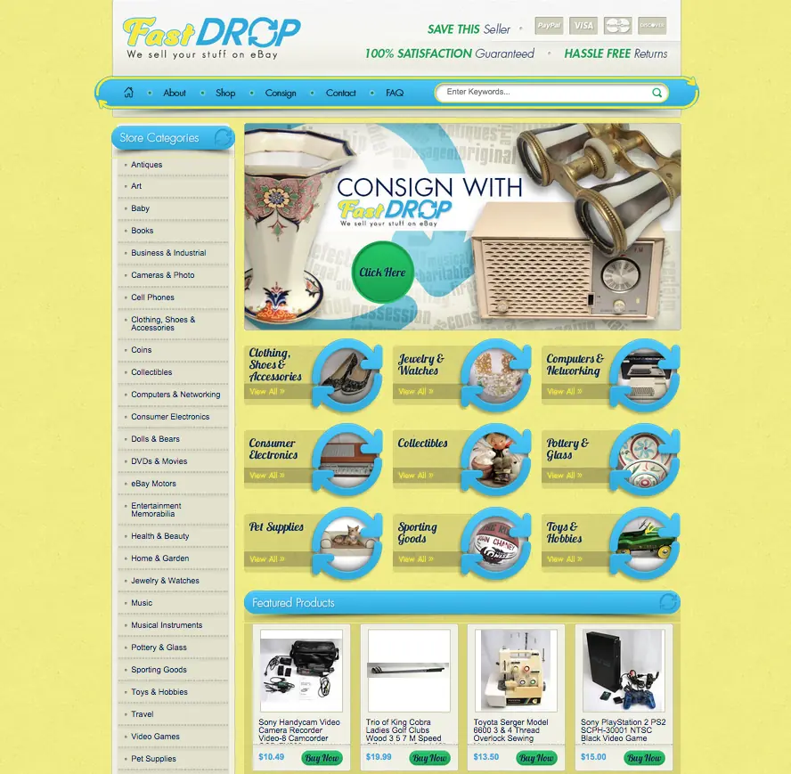 Custom eBay store designer OCDesignsonline