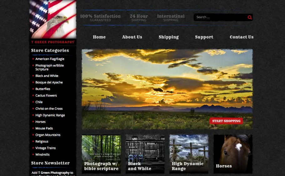 Photography eBay store design