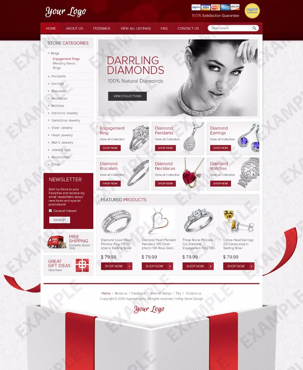 Giganation store design #1203 — premade eBay design preview